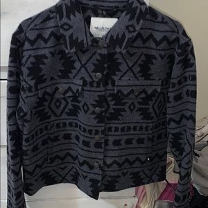 Tribal print warm jacket